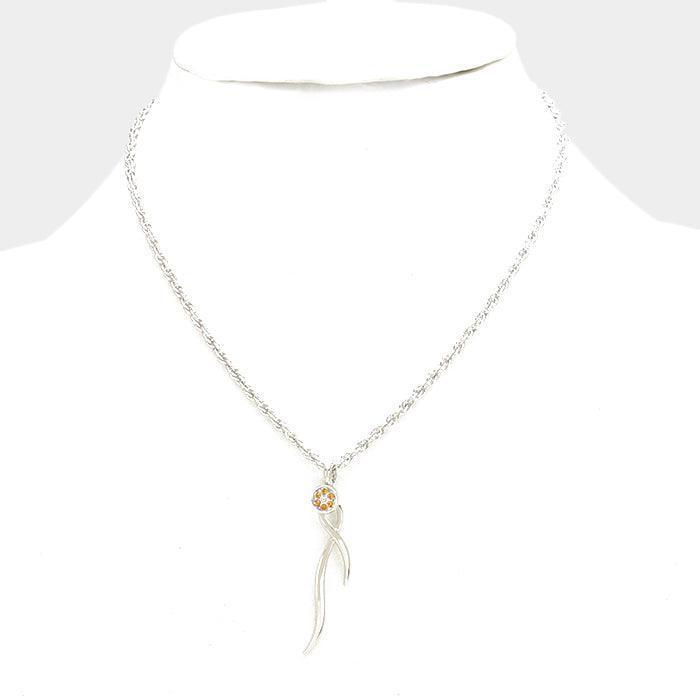 pave disk point pendant necklace - Jewelry Store by Erik Rayo