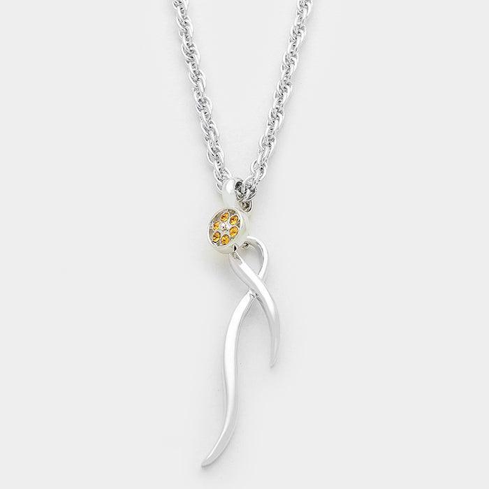 pave disk point pendant necklace - Jewelry Store by Erik Rayo