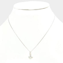 Load image into Gallery viewer, Rhinestone pave pendant necklace
