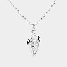 Load image into Gallery viewer, Clear Rhinestone fruit pendant necklace
