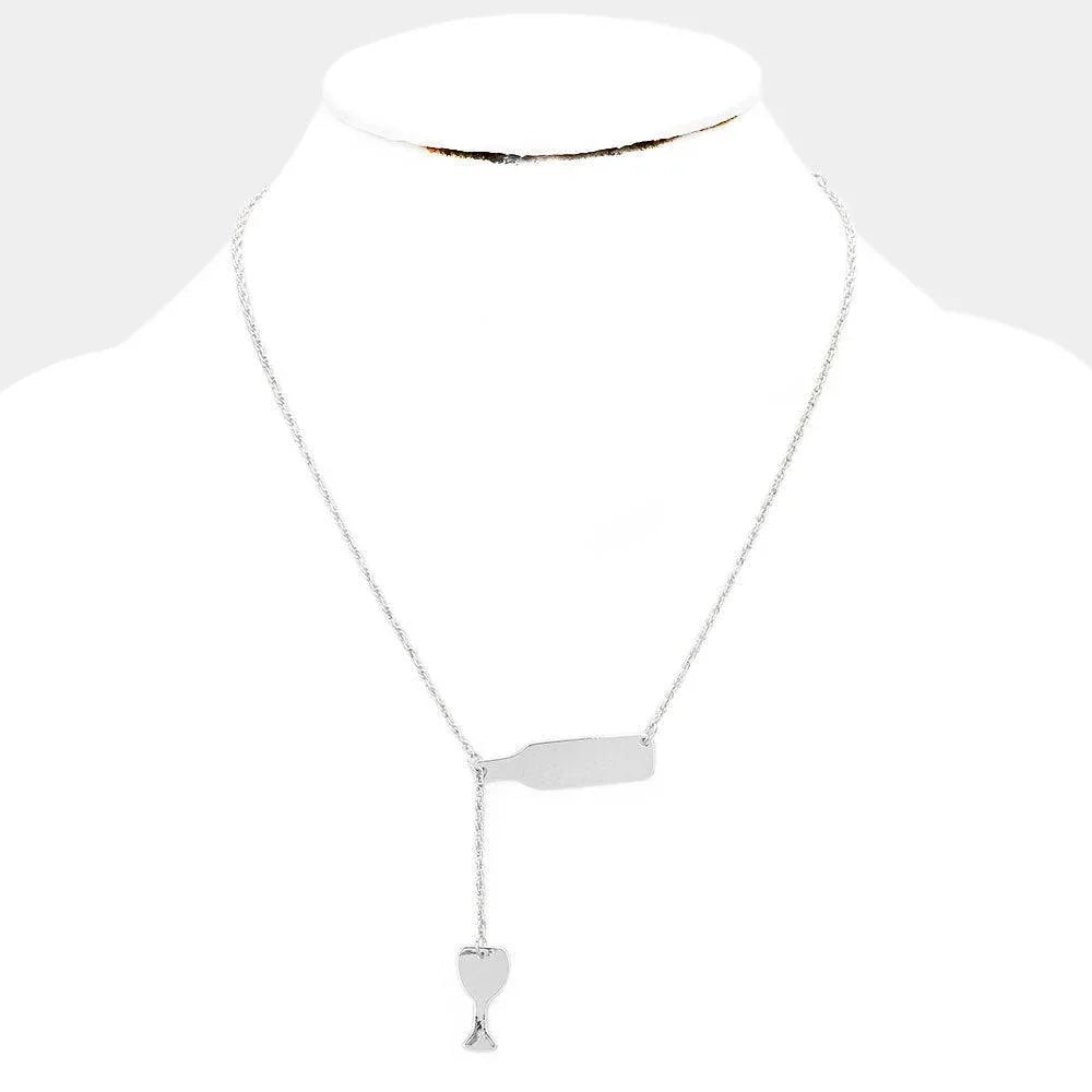 Wine Pendant Drop Pendant Necklace - Jewelry Store by Erik Rayo