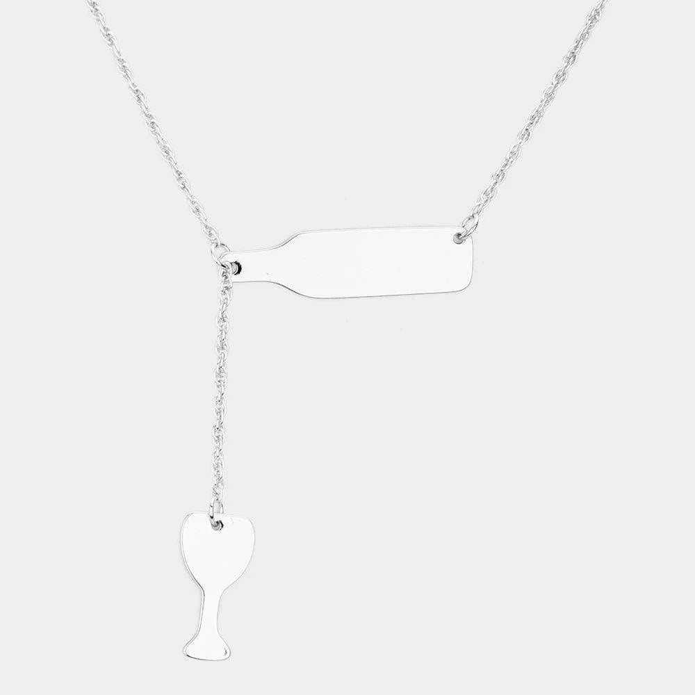 Wine Pendant Drop Pendant Necklace - Jewelry Store by Erik Rayo