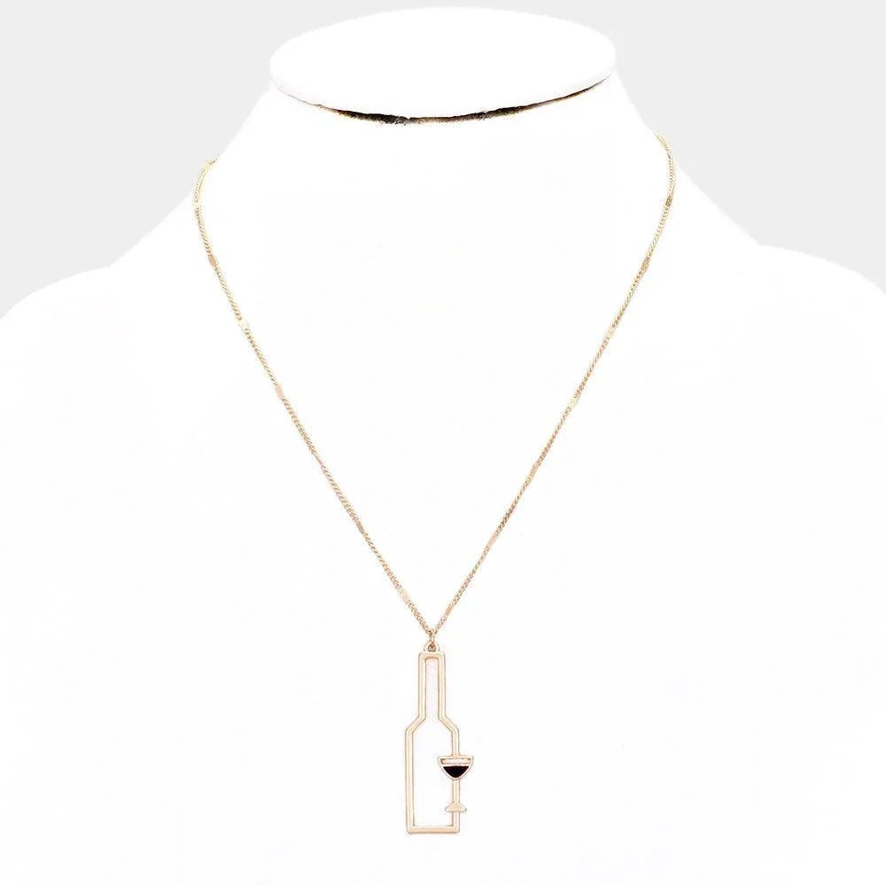 Wine Pendant Necklace - Jewelry Store by Erik Rayo