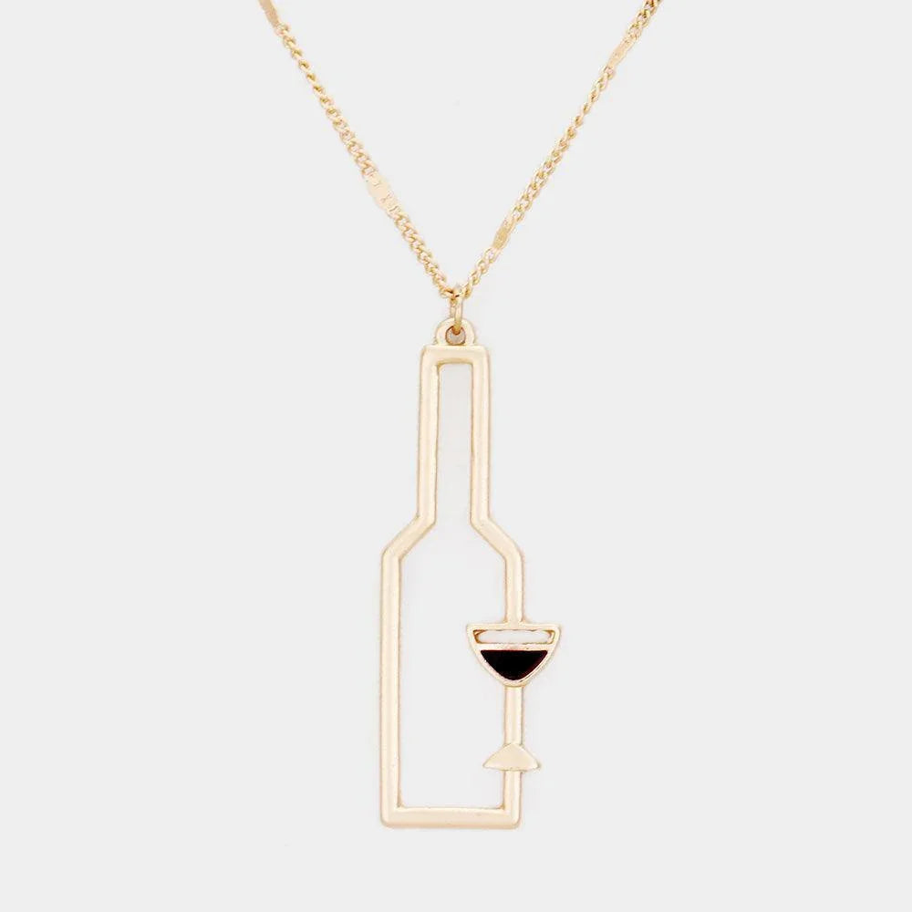 Wine Pendant Necklace - Jewelry Store by Erik Rayo