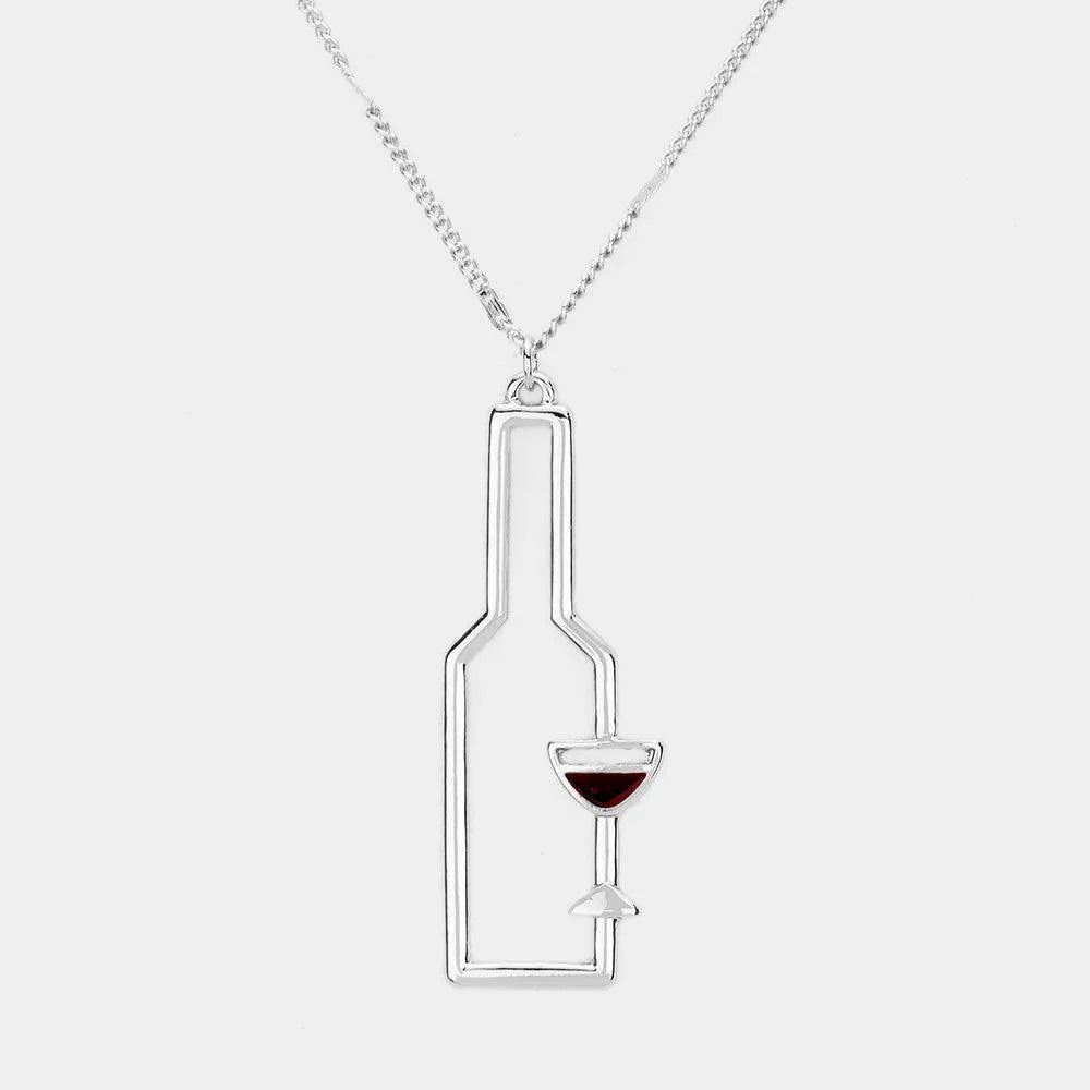 Wine Pendant Necklace - Jewelry Store by Erik Rayo