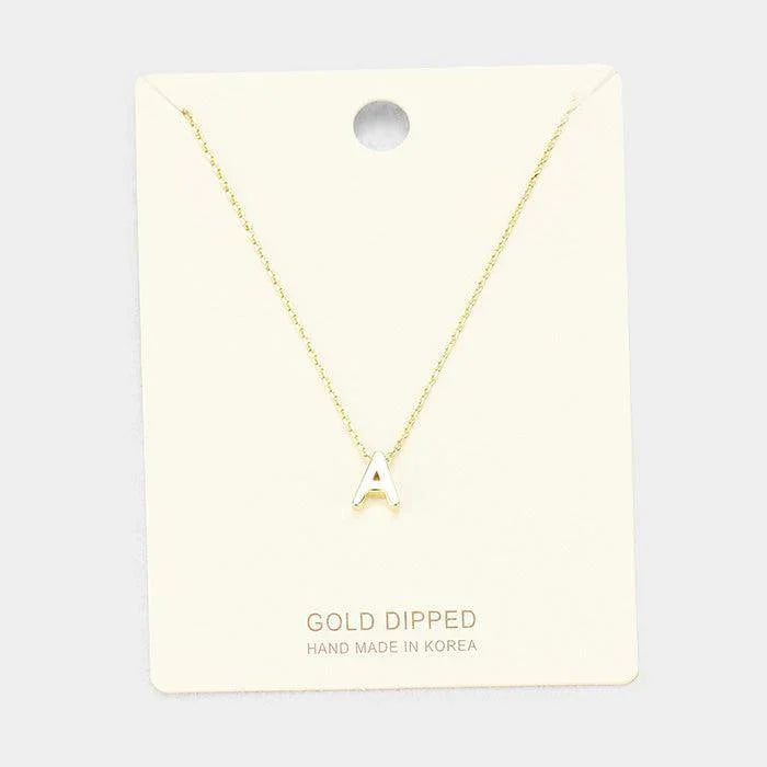 Gold Gold Dipped Metal Pendant Necklace - Jewelry Store by Erik Rayo