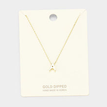 Load image into Gallery viewer, Gold Gold Dipped Metal Pendant Necklace
