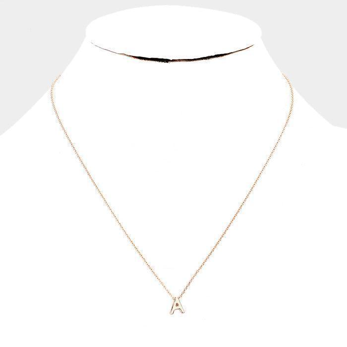 Rose Gold Gold Dipped Metal Pendant Necklace - Jewelry Store by Erik Rayo
