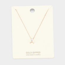 Load image into Gallery viewer, Rose Gold Gold Dipped Metal Pendant Necklace
