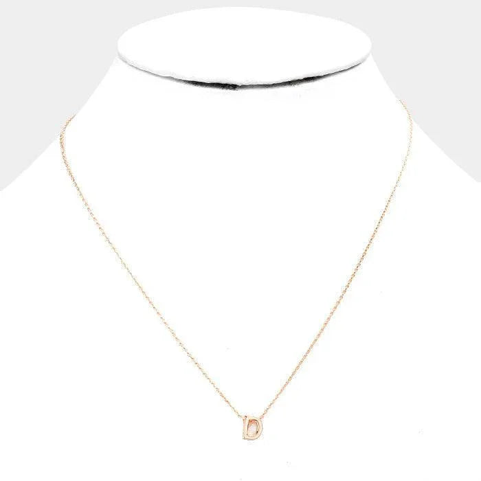 Rose Gold Gold Dipped Metal Pendant Necklace - Jewelry Store by Erik Rayo