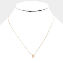 Load image into Gallery viewer, Rose Gold Gold Dipped Metal Pendant Necklace
