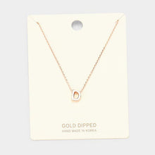 Load image into Gallery viewer, Rose Gold Gold Dipped Metal Pendant Necklace
