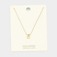 Load image into Gallery viewer, Gold Gold Dipped Metal Pendant Necklace
