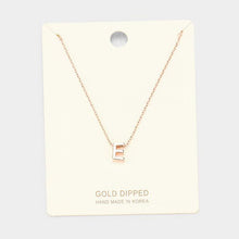 Load image into Gallery viewer, Rose Gold Gold Dipped Metal Pendant Necklace
