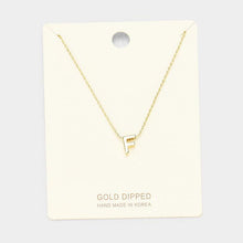 Load image into Gallery viewer, Gold Gold Dipped Metal Pendant Necklace
