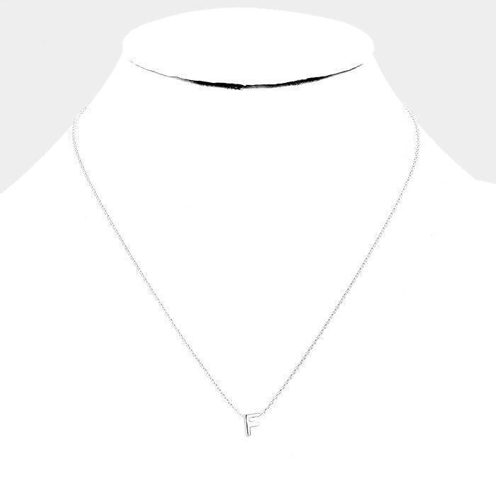 White Gold Dipped Metal Pendant Necklace - Jewelry Store by Erik Rayo
