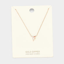 Load image into Gallery viewer, Rose Gold Gold Dipped Metal Pendant Necklace
