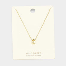 Load image into Gallery viewer, Gold Gold Dipped Metal Pendant Necklace
