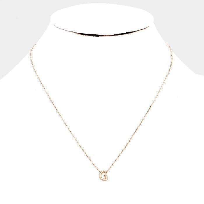 Rose Gold Gold Dipped Metal Pendant Necklace - Jewelry Store by Erik Rayo