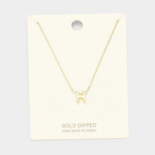 Load image into Gallery viewer, Gold Gold Dipped Metal Pendant Necklace
