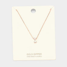 Load image into Gallery viewer, Rose Gold Gold Dipped Metal Pendant Necklace
