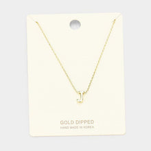 Load image into Gallery viewer, Gold Gold Dipped Metal Pendant Necklace
