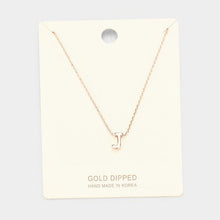 Load image into Gallery viewer, Rose Gold Gold Dipped Metal Pendant Necklace
