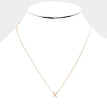 Load image into Gallery viewer, Rose Gold Gold Dipped Metal Pendant Necklace
