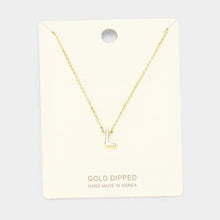 Load image into Gallery viewer, Gold Gold Dipped Metal Pendant Necklace
