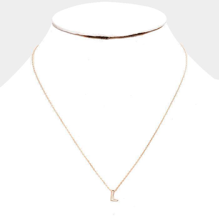 Rose Gold Gold Dipped Metal Pendant Necklace - Jewelry Store by Erik Rayo
