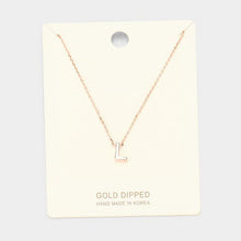 Load image into Gallery viewer, Rose Gold Gold Dipped Metal Pendant Necklace
