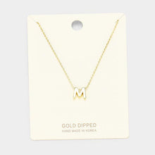 Load image into Gallery viewer, Gold Gold Dipped Metal Pendant Necklace
