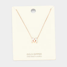 Load image into Gallery viewer, Rose Gold Gold Dipped Metal Pendant Necklace
