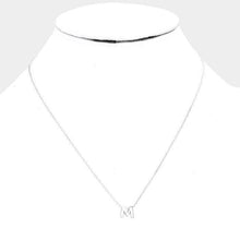 Load image into Gallery viewer, White Gold Dipped Metal Pendant Necklace
