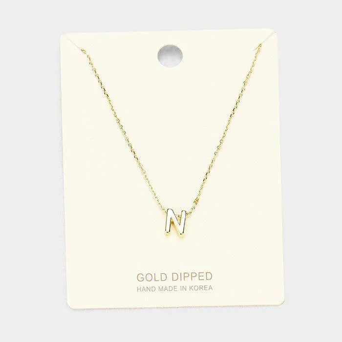 Gold Gold Dipped Metal Pendant Necklace - Jewelry Store by Erik Rayo