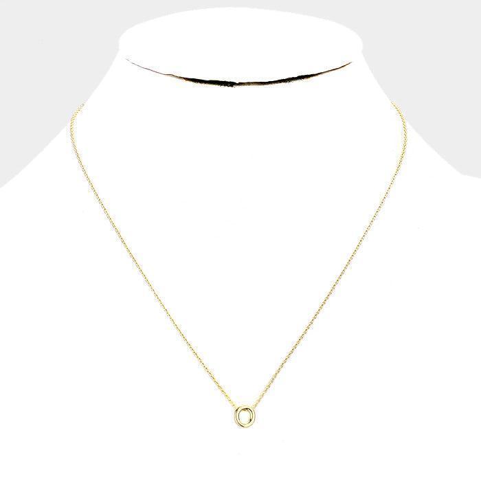 Gold Gold Dipped Metal Pendant Necklace - Jewelry Store by Erik Rayo