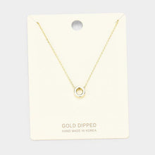 Load image into Gallery viewer, Gold Gold Dipped Metal Pendant Necklace
