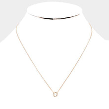 Load image into Gallery viewer, Rose Gold Gold Dipped Metal Pendant Necklace
