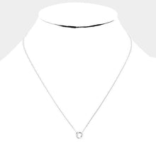 Load image into Gallery viewer, White Gold Dipped Metal Pendant Necklace
