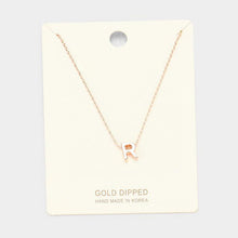 Load image into Gallery viewer, Rose Gold Gold Dipped Metal Pendant Necklace
