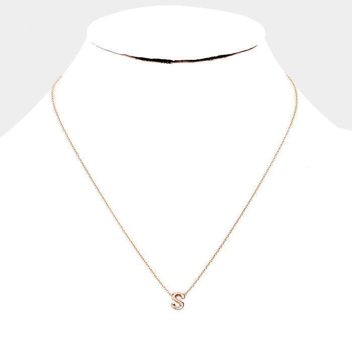 Rose Gold Gold Dipped Metal Pendant Necklace - Jewelry Store by Erik Rayo