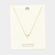 Load image into Gallery viewer, Gold Gold Dipped Metal Pendant Necklace
