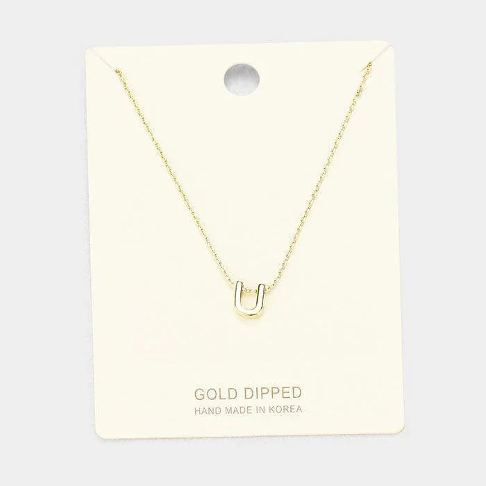 Gold Gold Dipped Metal Pendant Necklace - Jewelry Store by Erik Rayo
