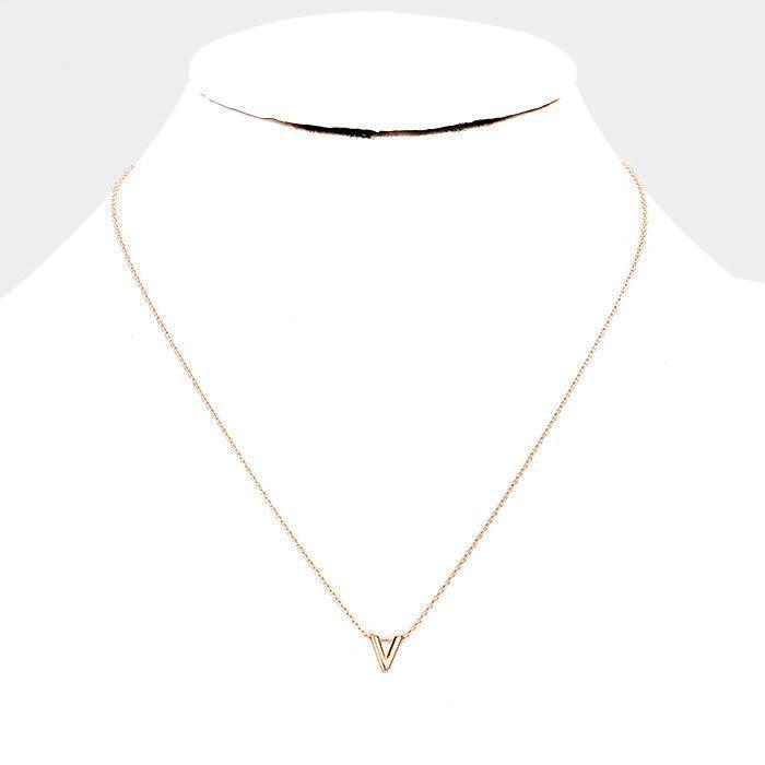 Rose Gold Gold Dipped Metal Pendant Necklace - Jewelry Store by Erik Rayo