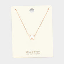 Load image into Gallery viewer, Rose Gold Gold Dipped Metal Pendant Necklace
