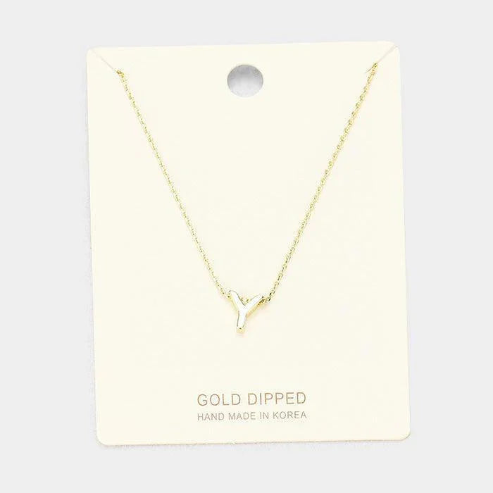 Gold Gold Dipped Metal Pendant Necklace - Jewelry Store by Erik Rayo
