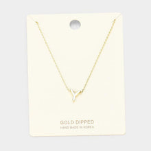 Load image into Gallery viewer, Gold Gold Dipped Metal Pendant Necklace
