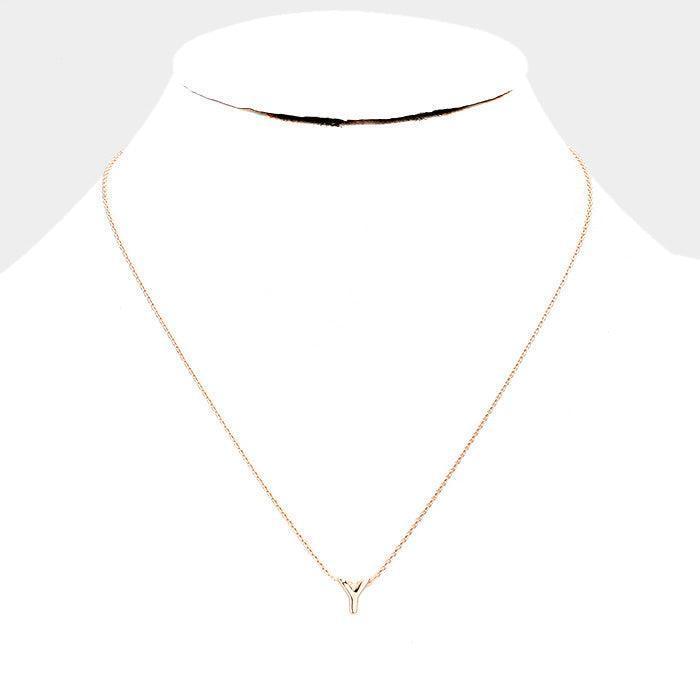 Rose Gold Gold Dipped Metal Pendant Necklace - Jewelry Store by Erik Rayo