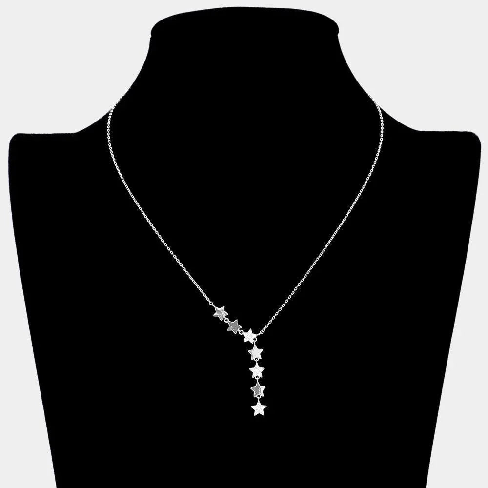 Brass Metal Seven Star Pendant Necklace - Jewelry Store by Erik Rayo