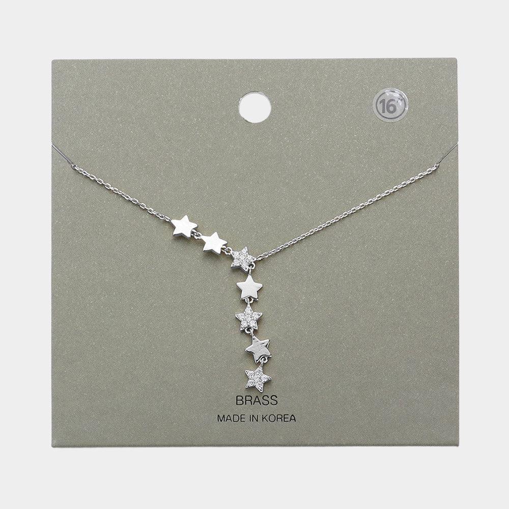 Brass Metal Seven Star Pendant Necklace - Jewelry Store by Erik Rayo